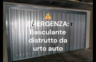 CASE STUDY Sostituzione Basculante in 10 giorni: Sicurezza e Funzionalità ripristinate dopo urto auto