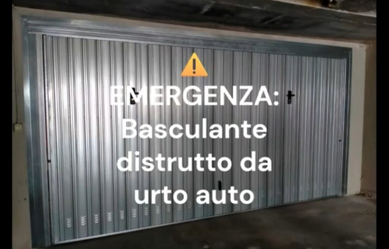 CASE STUDY Sostituzione Basculante in 10 giorni: Sicurezza e Funzionalità ripristinate dopo urto auto