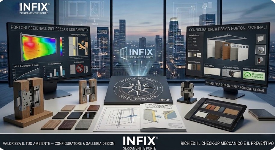 PORTONI SEZIONALI E BASCULANTI — Quando sicurezza, isolamento e tecnologia richiedono l’evoluzione INFIX®