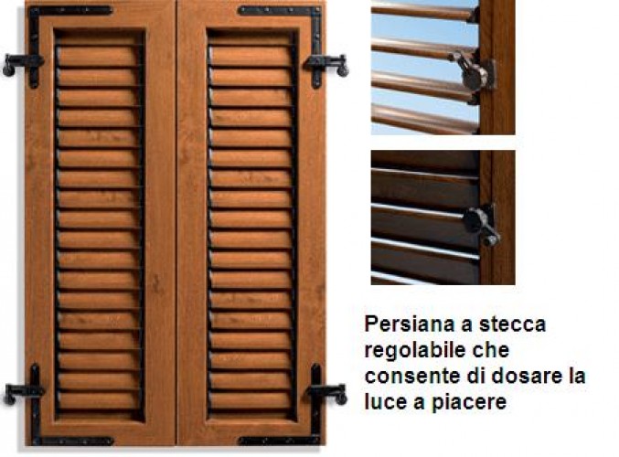 Persiane in Pvc,  Alluminio o Legno